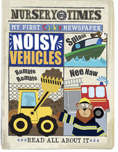 Load image into Gallery viewer, Noisy Vehicles Crinkly Newspaper