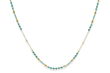 Load image into Gallery viewer, Horus Turquoise Gold Gemstone necklace