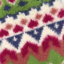 Load image into Gallery viewer, Imogen Fluffy Blue Lime And Pink Mix Knit Hot Water Bottle