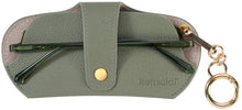 Load image into Gallery viewer, Eyefold Slim Wrap Glasses Case Khaki Gold with detachable bag chain