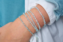Load image into Gallery viewer, Laria Blue Topaz & Silver Beaded Bracelet