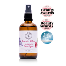 Load image into Gallery viewer, Lavender and Rose Geranium Pillow Spray