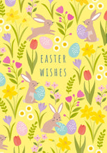 Load image into Gallery viewer, Spring Bunny & Floral Patterned Easter Card