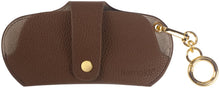 Load image into Gallery viewer, Eyefold Slim Wrap Glasses Case Chestnut Gold with detachable bag chain