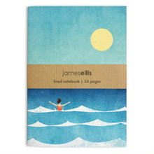 Load image into Gallery viewer, Dip in the Sea A6 Lined Notebook