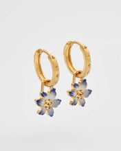 Load image into Gallery viewer, Nightshade Gold Huggie Earrings