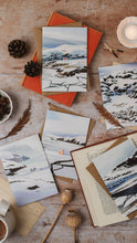 Load image into Gallery viewer, Winter at Kearvaig Bothy, Cosy Cottage Greeting Card