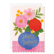 Load image into Gallery viewer, Happy Birthday Vase Card