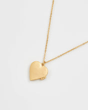 Load image into Gallery viewer, Swallow Heart Locket Chain Necklace