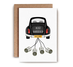 Just Married card