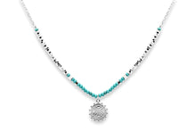 Load image into Gallery viewer, Hades Turquoise Silver Pendant Necklace
