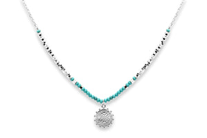 Hades Turquoise Silver Pendant Necklace