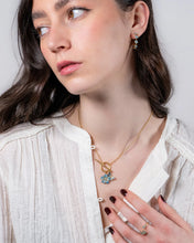 Load image into Gallery viewer, Enamel Butterfly and Flower Necklace