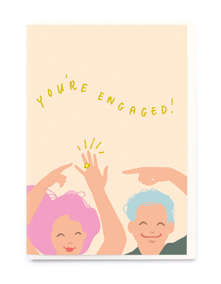 You're Engaged Ring card