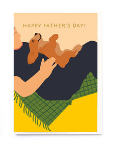 Sleeping Dog Father's Day card