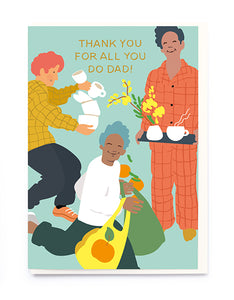 Thanks for all you do Father's Day card