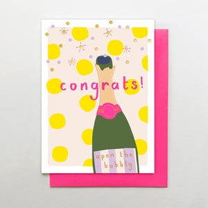 Bubbly Congratulations card