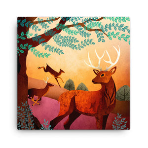 Red Deer Mini Canvas