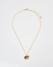 Load image into Gallery viewer, Enamel Cosy Hedgehog charm necklace