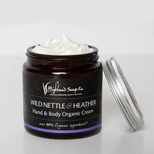 Load image into Gallery viewer, Wild Nettle & Heather organic hand and body cream