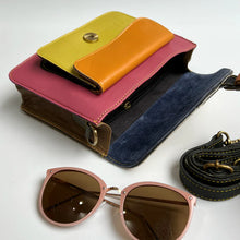 Load image into Gallery viewer, Dixie Mustard Zebra Upcycled Leather Handbag