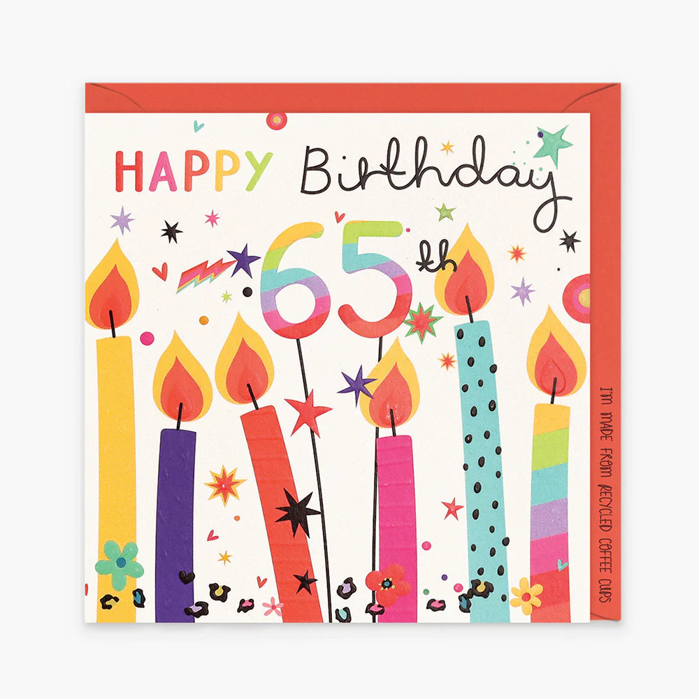 65th Birthday Candles card