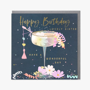 Cocktail Sister Birthday card