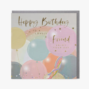 Balloons Friend Birthday card