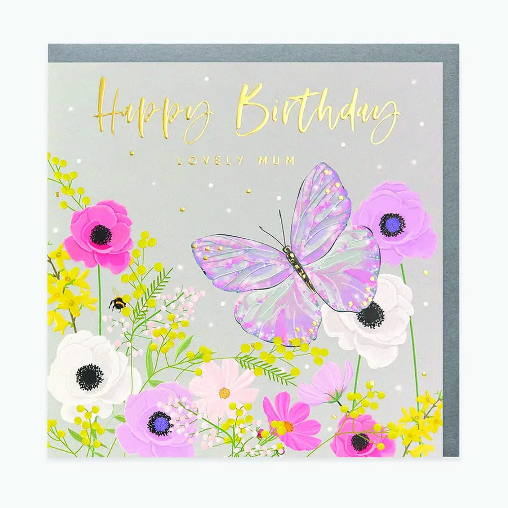 Mum Butterfly Birthday card