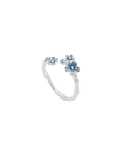 Load image into Gallery viewer, Forget Me Not Silver Ring - medium