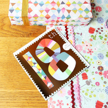 Load image into Gallery viewer, Gold 18th Birthday card