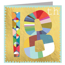 Load image into Gallery viewer, Gold 18th Birthday card