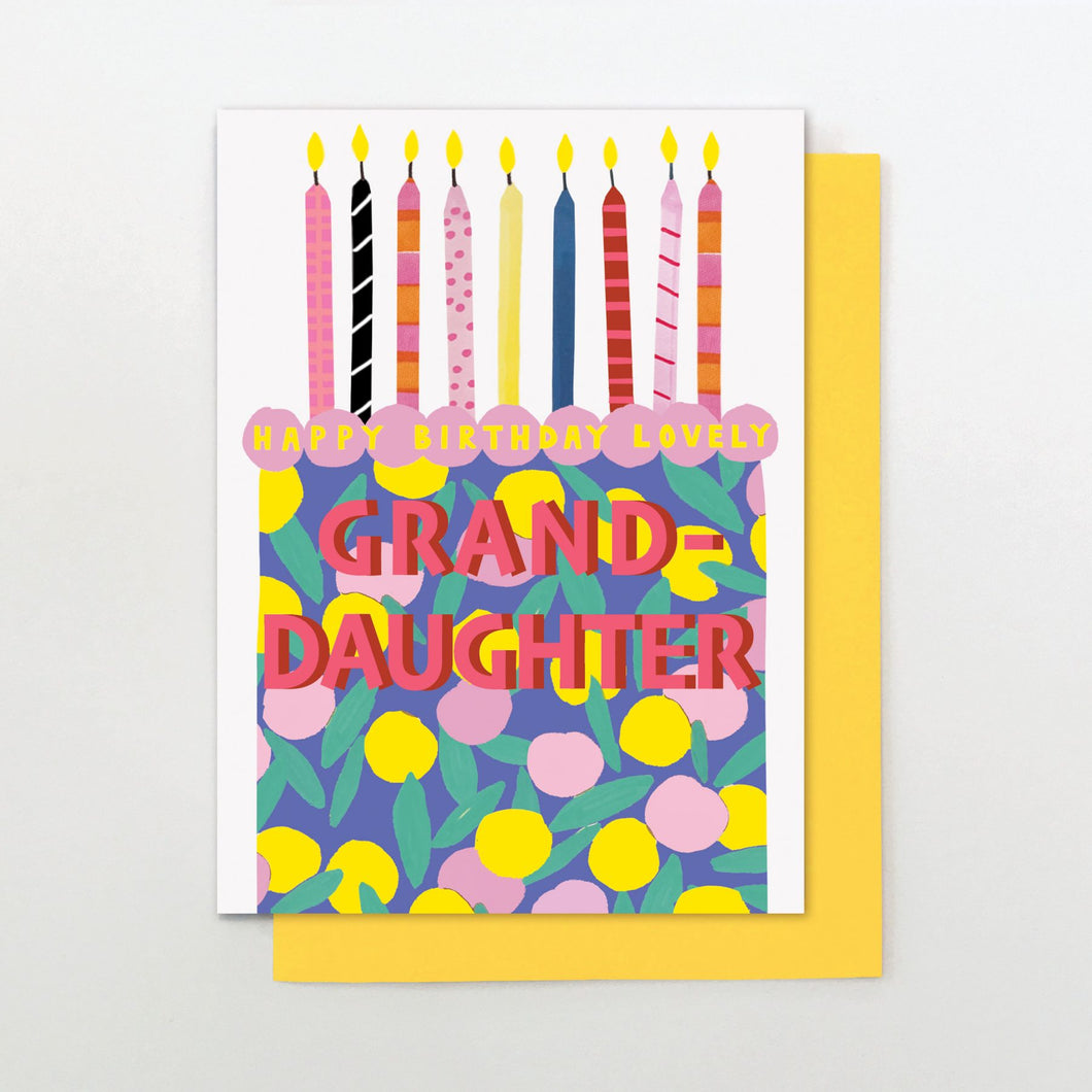 Cake Granddaughter Birthday card