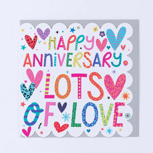 Lots of Love Anniversary card