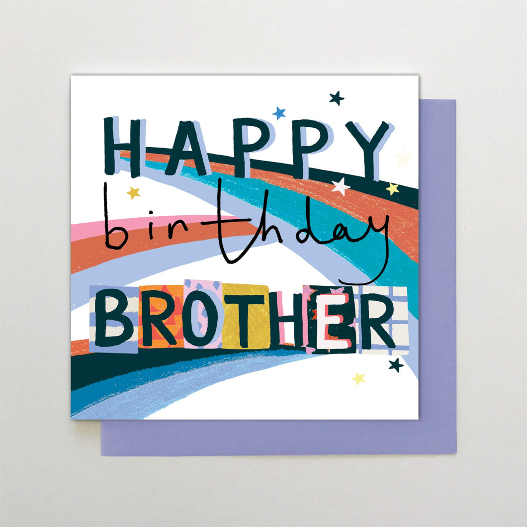 Stars Brother Birthday card