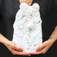 Load image into Gallery viewer, Polar Bear and Baby Hot Water Bottle