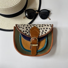Load image into Gallery viewer, Olivia Olive Spot Upcycled Leather Handbag