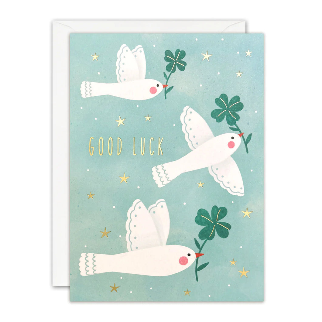 Good Luck Birds card