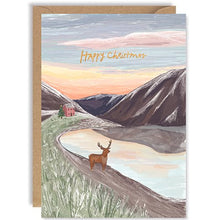 Load image into Gallery viewer, Loch and Stag Christmas card