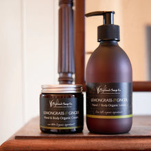 Load image into Gallery viewer, Lemongrass and Ginger organic hand and body cream