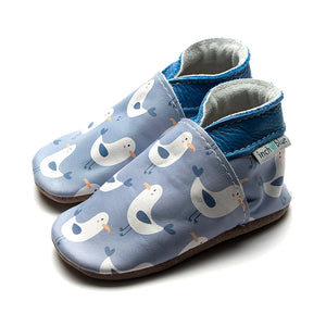 Inch Blue baby shoes - Mr Chippy seagull