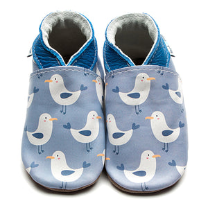 Inch Blue baby shoes - Mr Chippy seagull