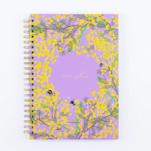 A4 Notebook - Lilac Mimosa