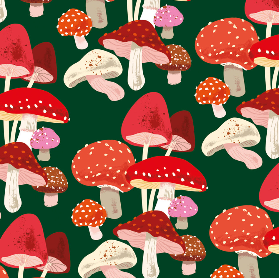 Christmas mushrooms wrap