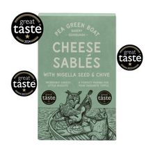 Load image into Gallery viewer, Cheese Sables with Nigella Seed and Chive