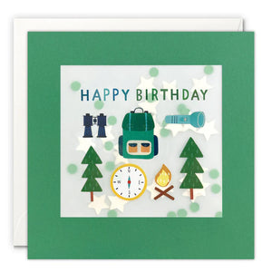 Forest Adventure Paper Shakies Birthday card