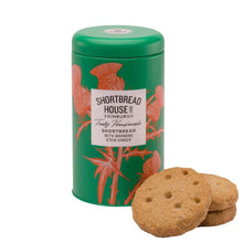 Load image into Gallery viewer, Truly Handmade Shortbread Biscuits with Stem Ginger - 140g Tin