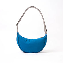 Load image into Gallery viewer, Farringdon Half Moon Bag in Malibu Blue Taslon