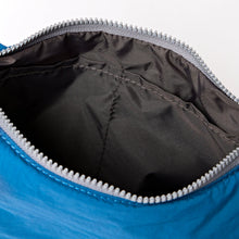 Load image into Gallery viewer, Farringdon Half Moon Bag in Malibu Blue Taslon