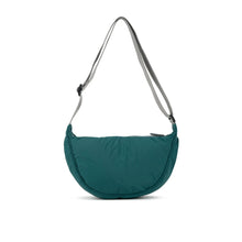 Load image into Gallery viewer, Farringdon Half Moon Bag in Teal Taslon